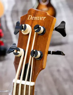 Denver - Acacia Fretless Bass Ukulele with Gig Bag 2